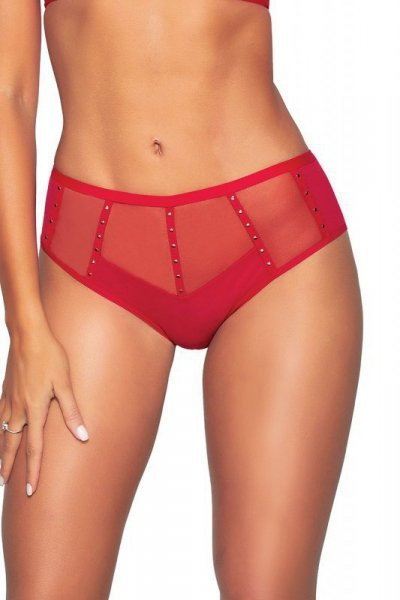 Novika Pois Pois rouge Kalhotky 2XL červená