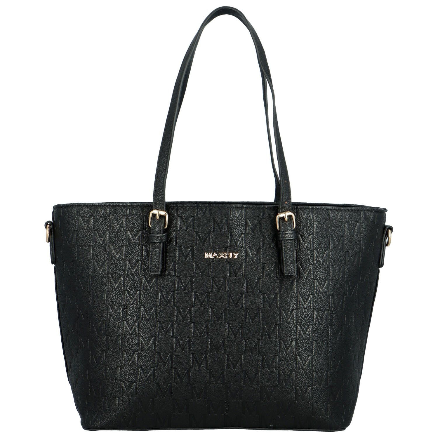 Módní dámská koženková kabelka na rameno Lajana, černá