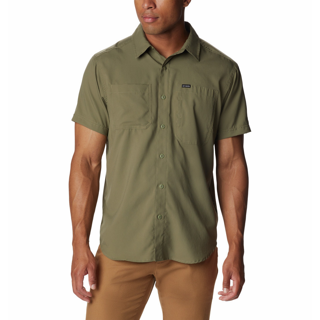 Pánská košile Columbia Silver Ridge™ Utility Lite Short Sleeve Velikost: L / Barva: tmavě zelená