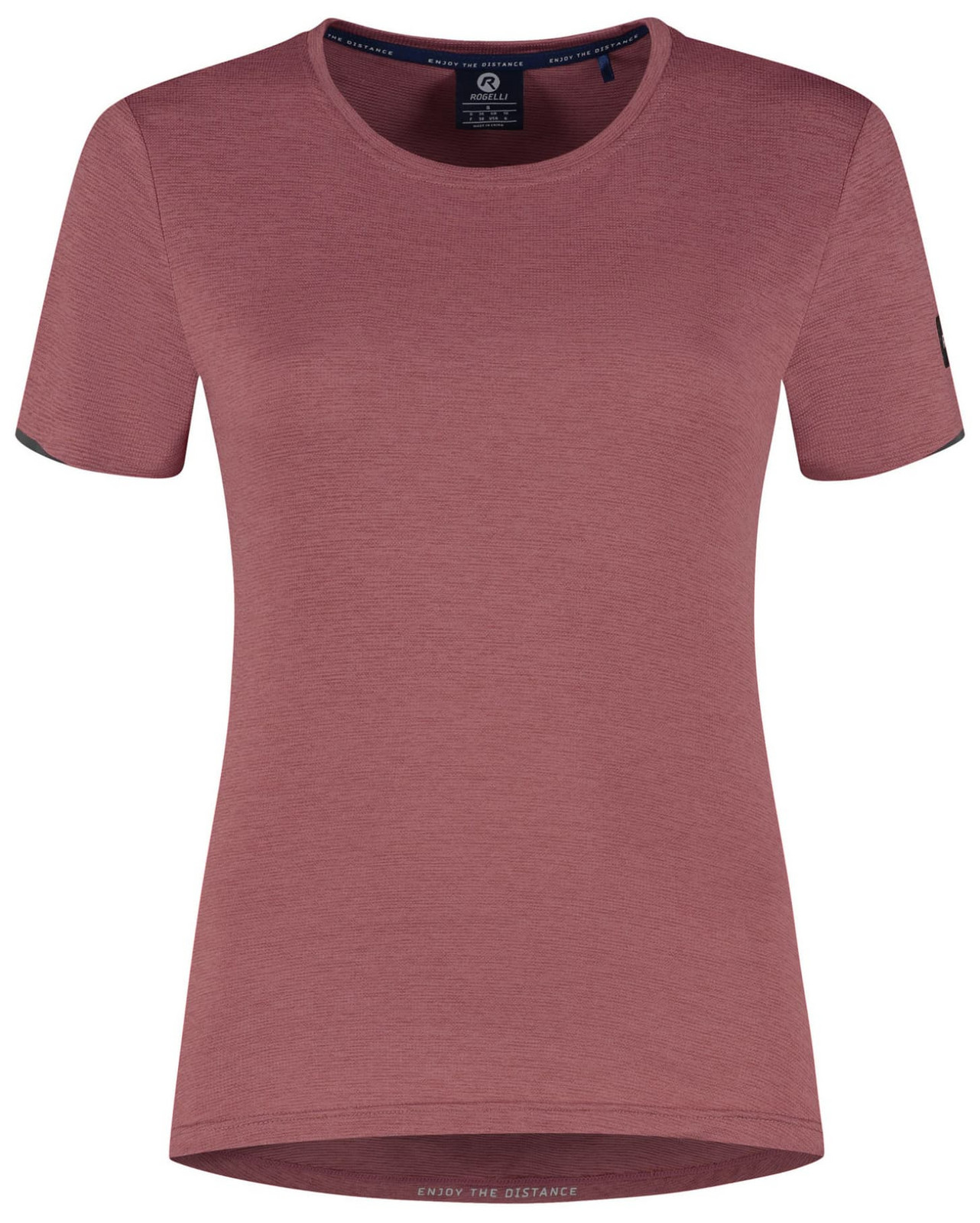 Dámské sportovní tričko Rogelli DISTANCE pro zvýšený odvod potu, starorůžové L