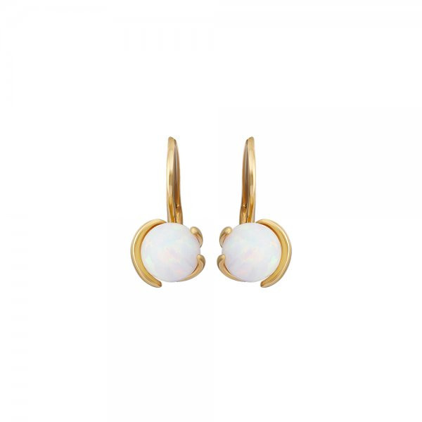 Náušnice se syntetickými opály 237-087-001057 3.00g