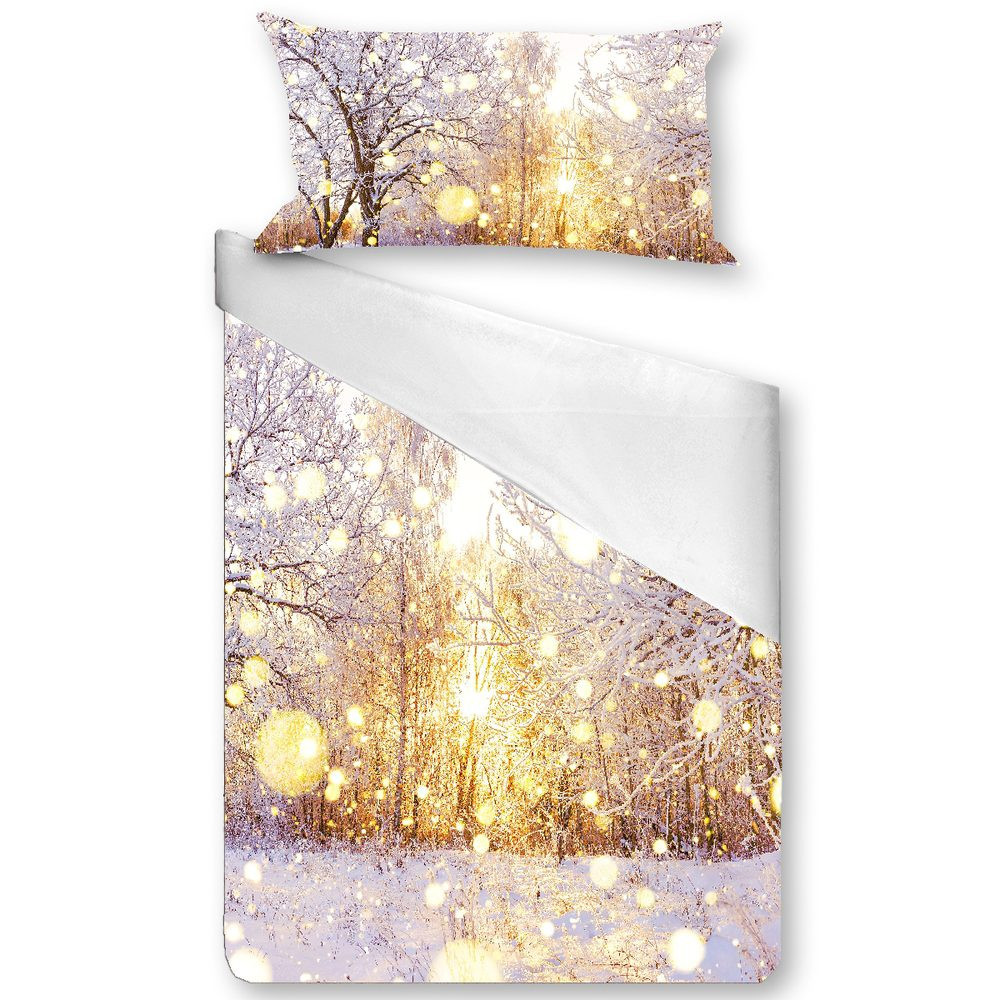 Gipetex Natural Dream 3D Italské povlečení 100% bavlna Alba - 140x200 / 70x90 cm