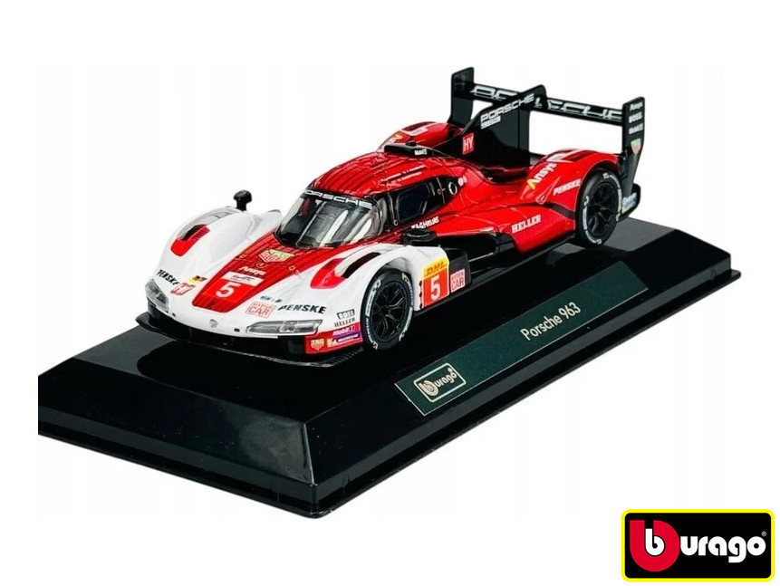Bburago 1:43 Racing Porsche 963 in decorative box