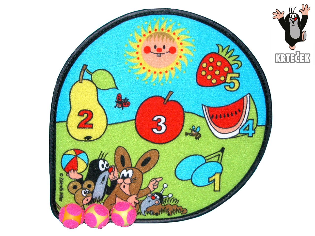 Krteček terč - suchý zip Letní radovánky