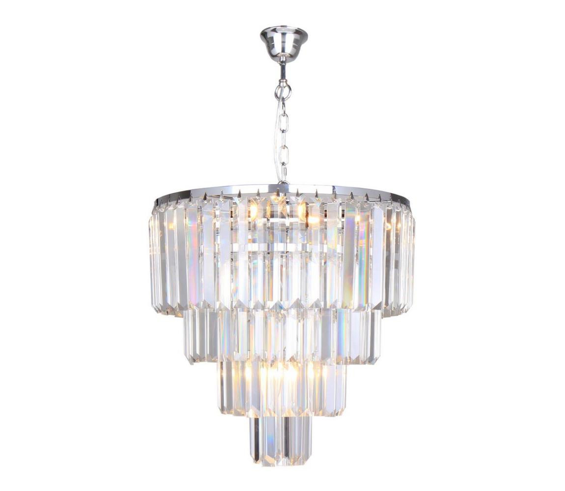 Zuma Line Zuma Line 17106/4+1-CHR - Křišťálový lustr na řetězu AMEDEO 5xE14/40W/230V