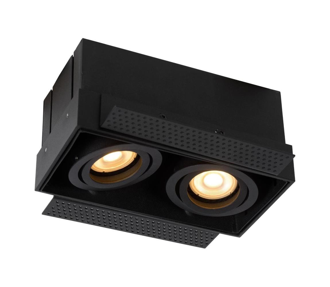 Lucide Lucide 09925/02/30 - Podhledové svítidlo TRIMLESS 2xGU10/50W/230V černá