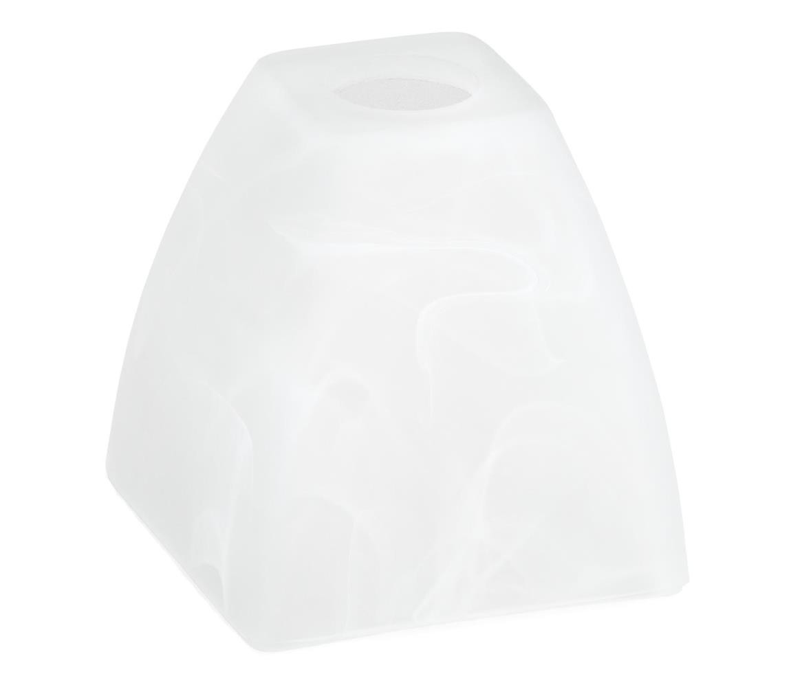 Náhradní sklo k lustru E14 10x13 cm bílá