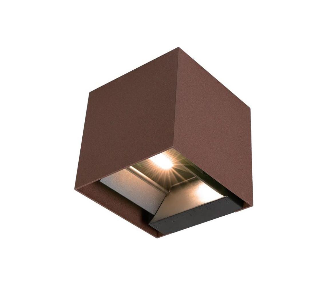 LED Solární nástěnné svítidlo se senzorem LED/9W/3,7V IP65 4000K hnědá