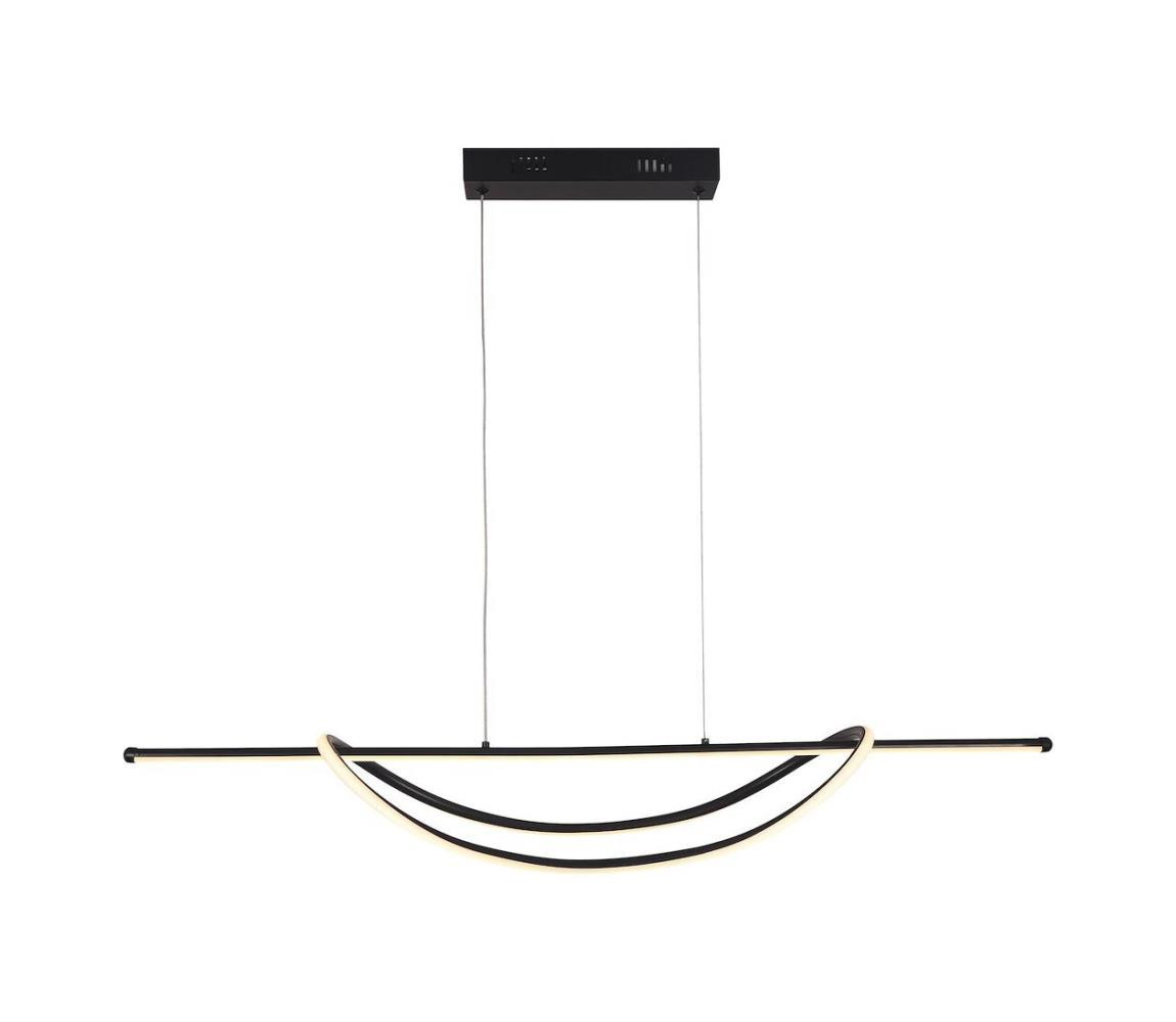 LED Lustr na lanku AMBAR LED/35W/230V černá