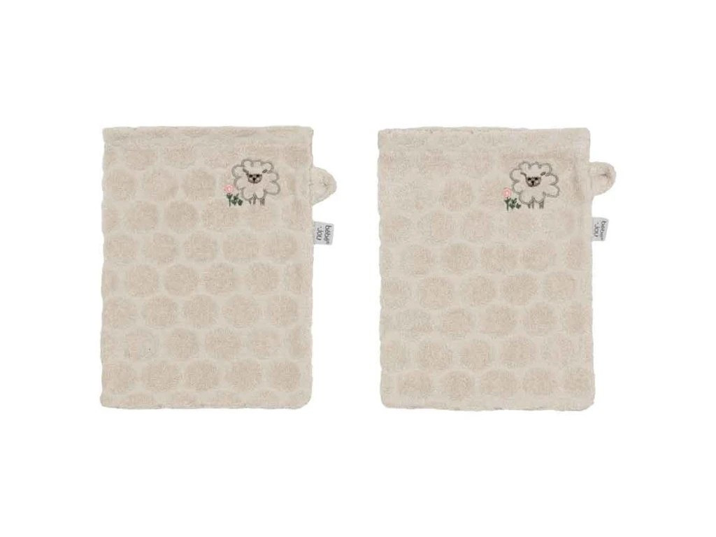Bebe-Jou Froté žínky Bébé-Jou Tiny Sheep 2ks