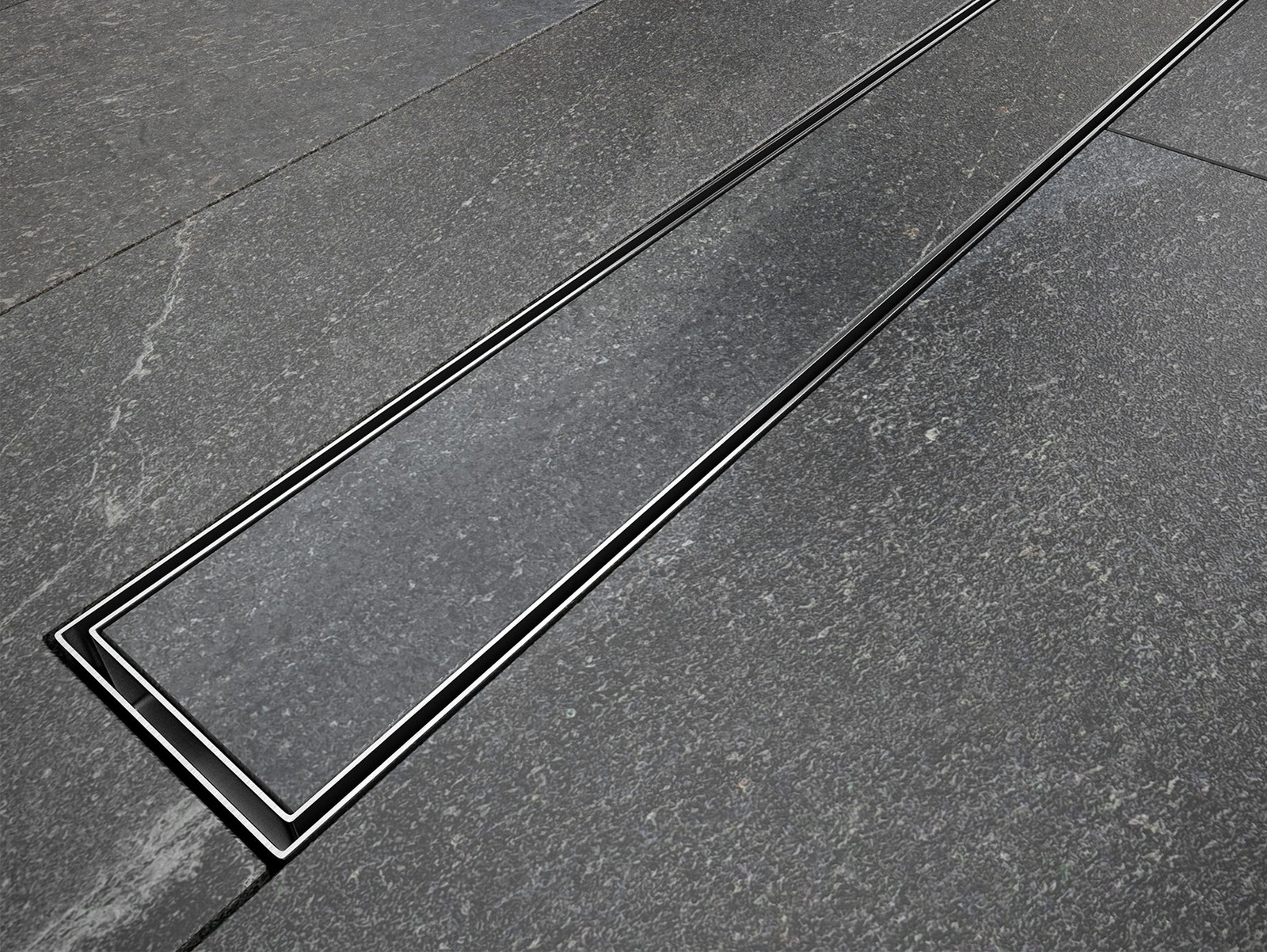 BESCO Odtokový žlab VIRGO BASIC DUO, do prostoru, délka 80cm, nerez rošt nebo pro dlažbu