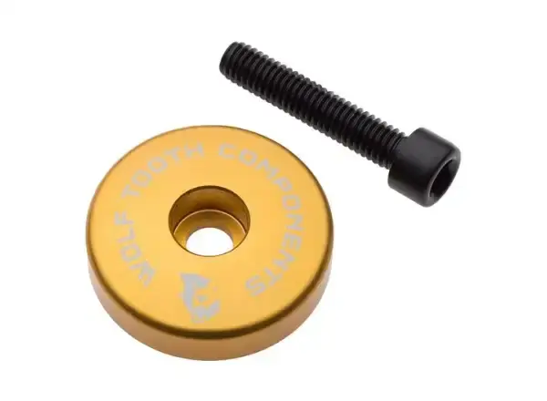 Wolf Tooth Ultralight víčko hlavového složení + 5 mm podložka zlatá