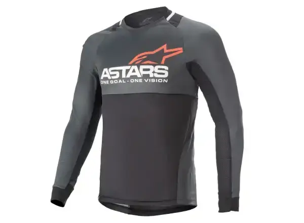 Alpinestars Drop 8.0 pánský dres dlouhý rukáv Black Coral vel. M