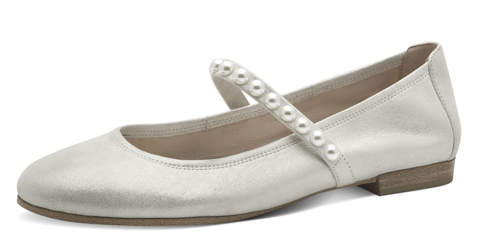 Tamaris 1-22140-44-941 Dámské baleríny stříbrné 36