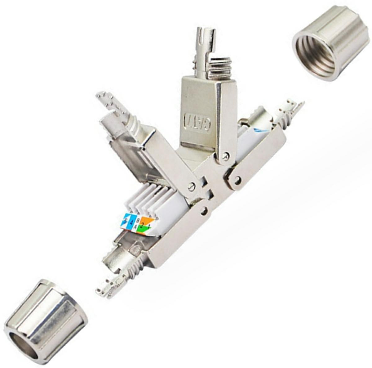 LED21 RJ8 RJ45 STP KONEKTOR SPOJKA ŠROUBOVACÍ