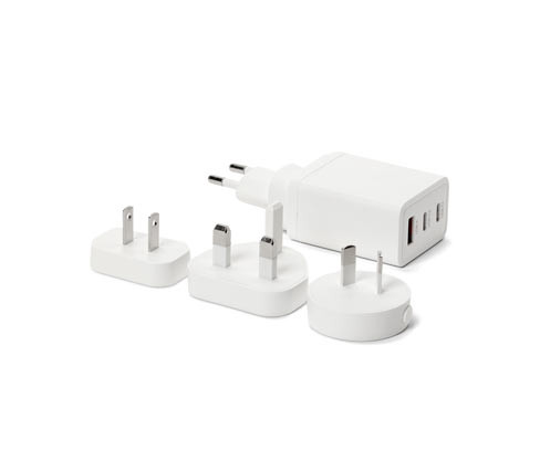 Tchibo - Cestovní adaptéry USB - barva: bílá
