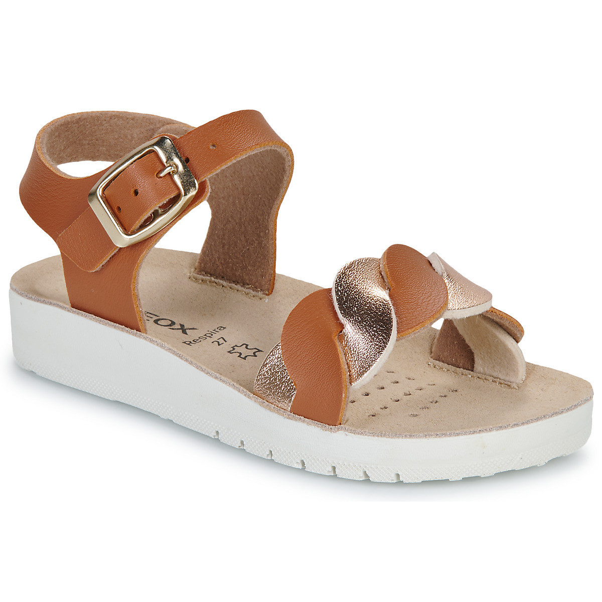 Geox  J SANDAL COSTAREI GI  Hnědá