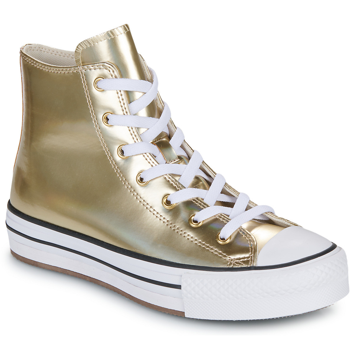 Converse  CHUCK TAYLOR ALL STAR EVA LIFT PLATFORM METALLIC  Zlatá