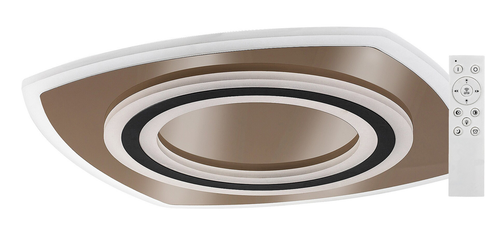 Rabalux Černo-zlaté stropní LED svítidlo Taneli2 hranaté 480x480mm 60W 71317