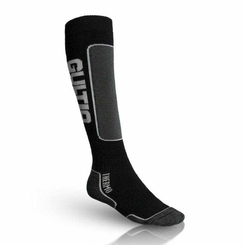 Termo podkolenky s aktivním stříbrem Gultio - černé, 30,5-31 = EU 46-47