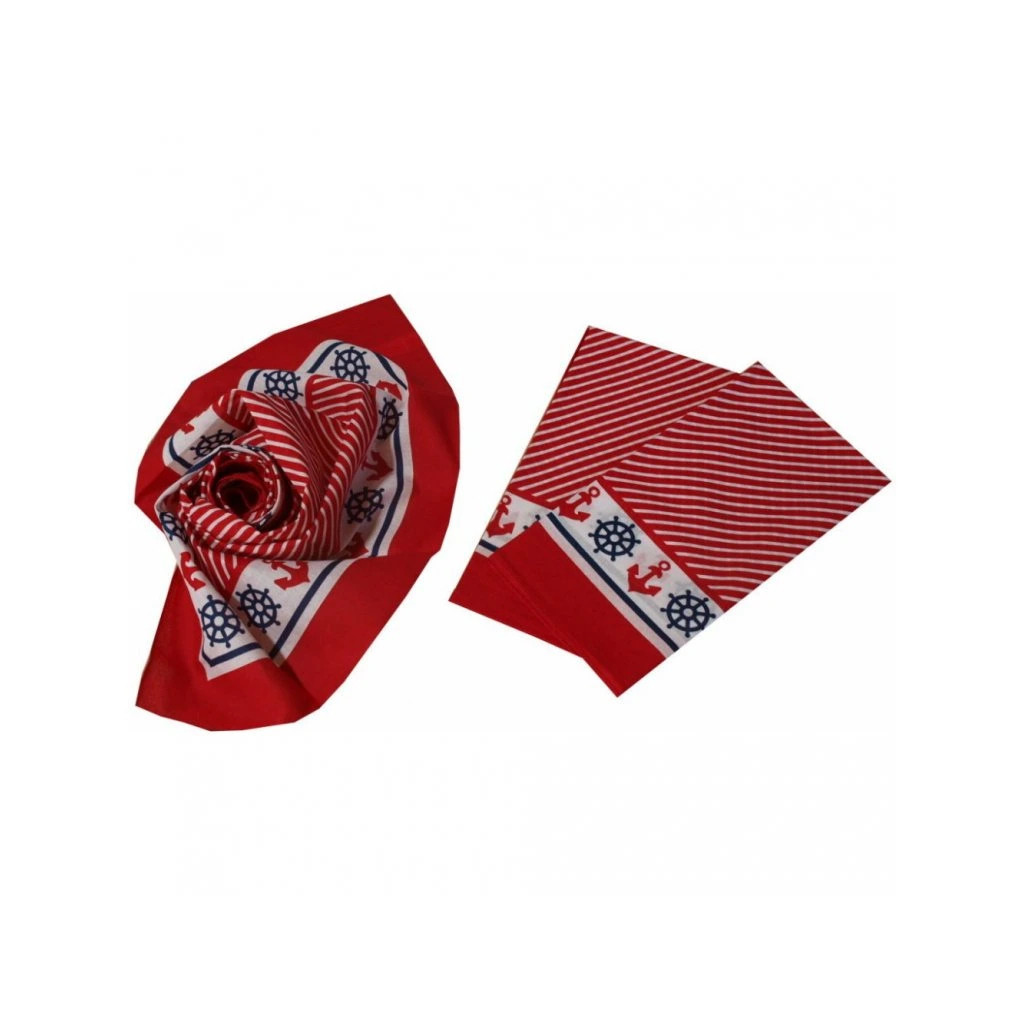 Šátek Etex Marine B02 1 ks - červený-bílý