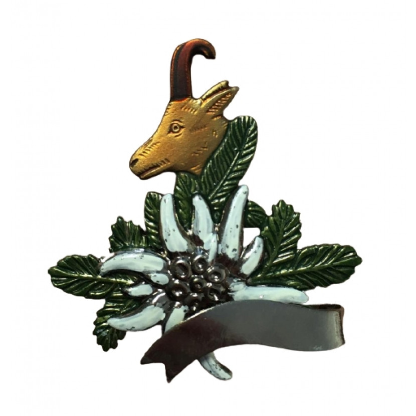 Odznak Hlava kamzíka, stuha a protěž - barevný