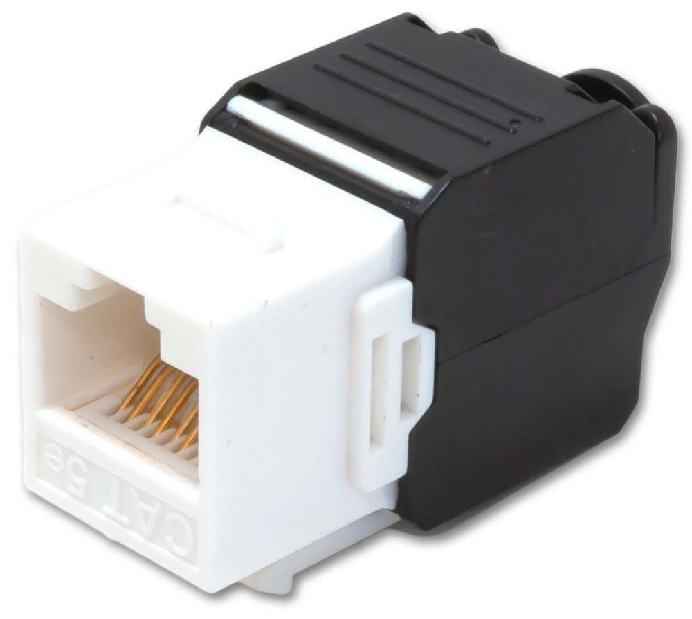 Keystone Cat5E, UTP, samozařezávací se zaklapnutím, bílý