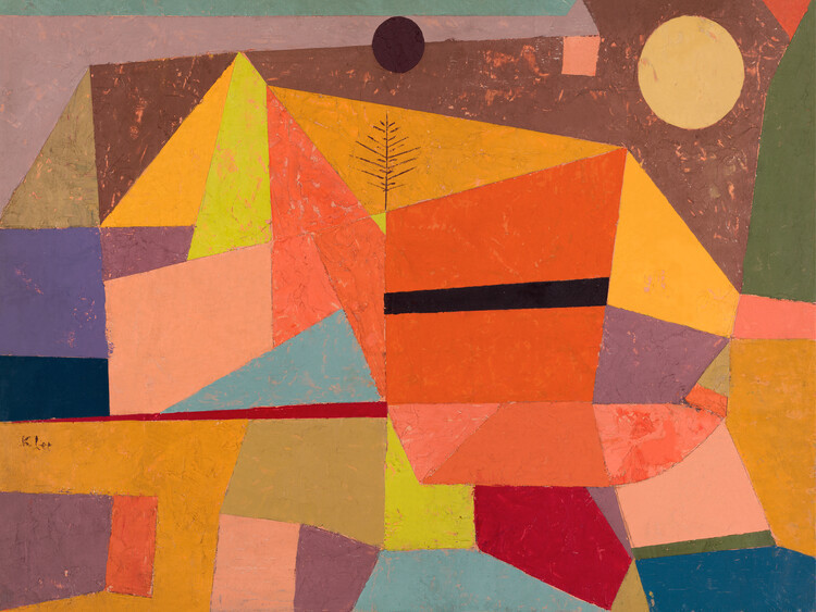 Paul Klee Obrazová reprodukce Joyful Mountain Landscape, Paul Klee, 40 × 30 cm