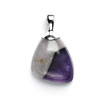 Stříbrný přívěsek, přírodní ametyst, 7,32 g