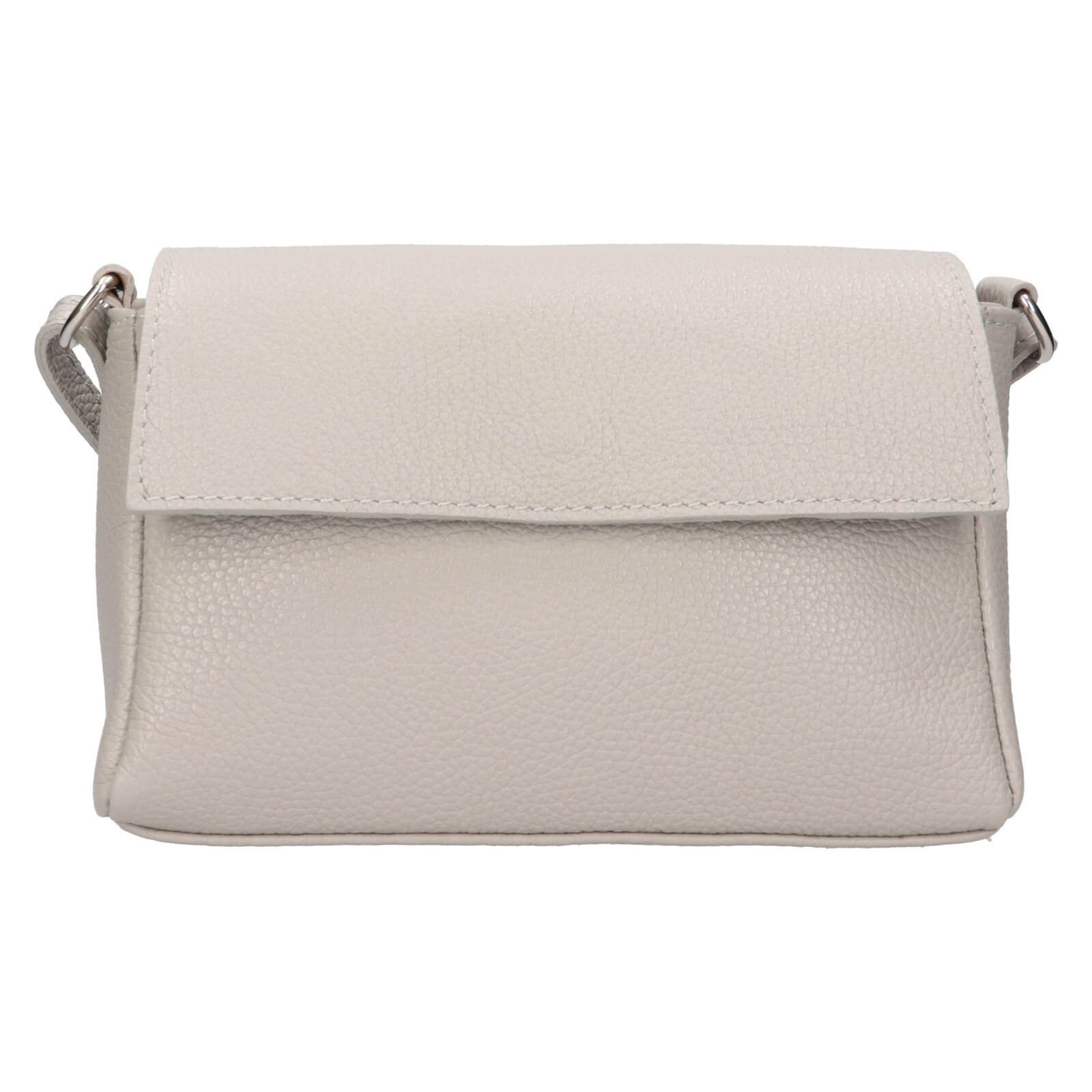 Dámská kožená crossbody kabelka Italia Darina - šedá