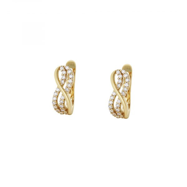 Náušnice se syntetickými kameny 236-185-000409 2.85g