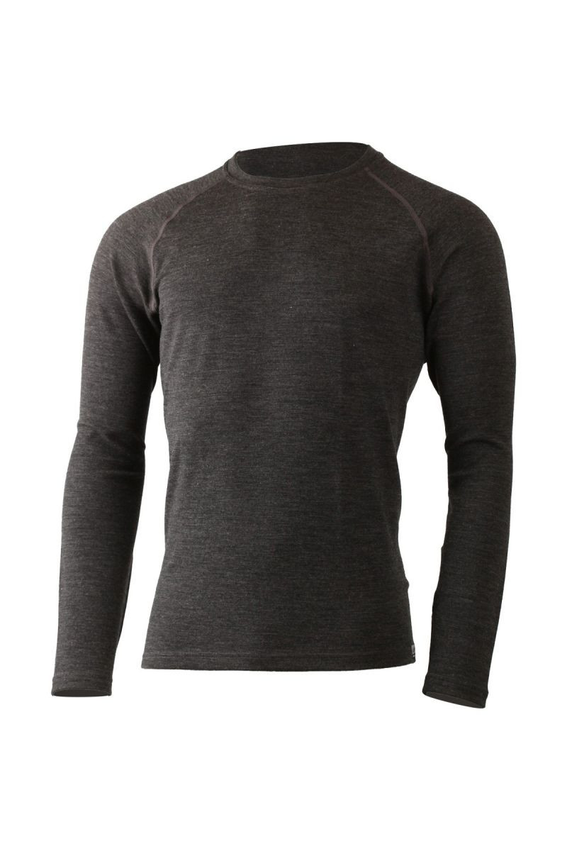 Lasting pánská merino mikina WITY 8169 šedá Velikost: L