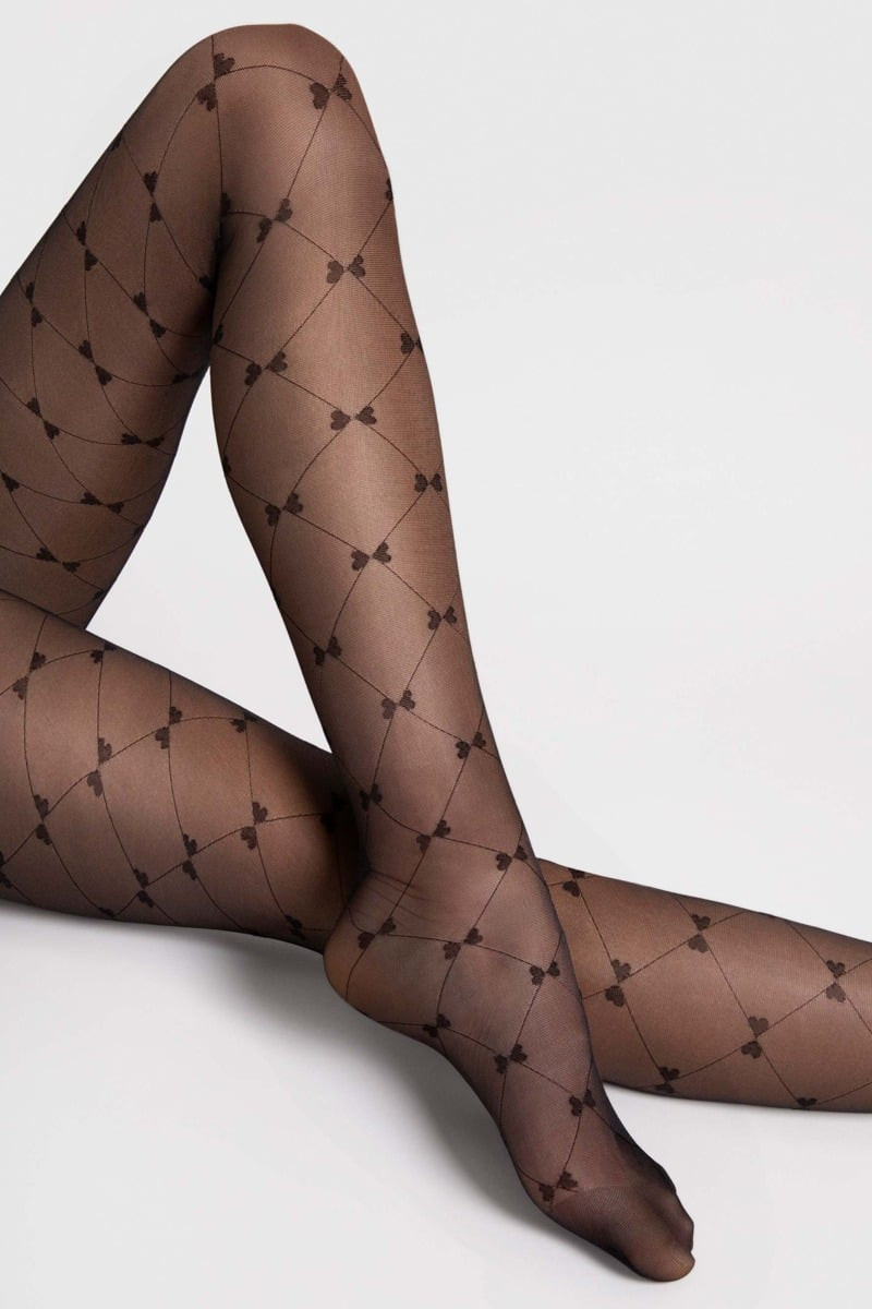 Černé punčochy s mašličkami Ribbon 20 den