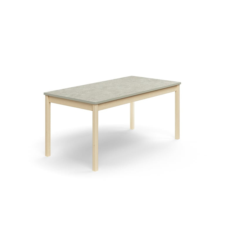 Stůl DECIBEL, 1600x800x720 mm, akustické linoleum, bříza/šedá