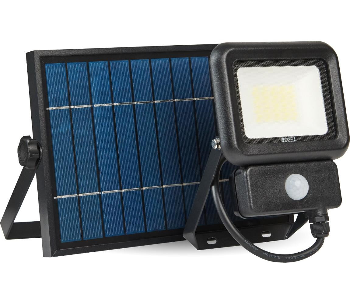 LED Venkovní solární reflektor se senzorem LED/20W/3,7V 6500K IP65