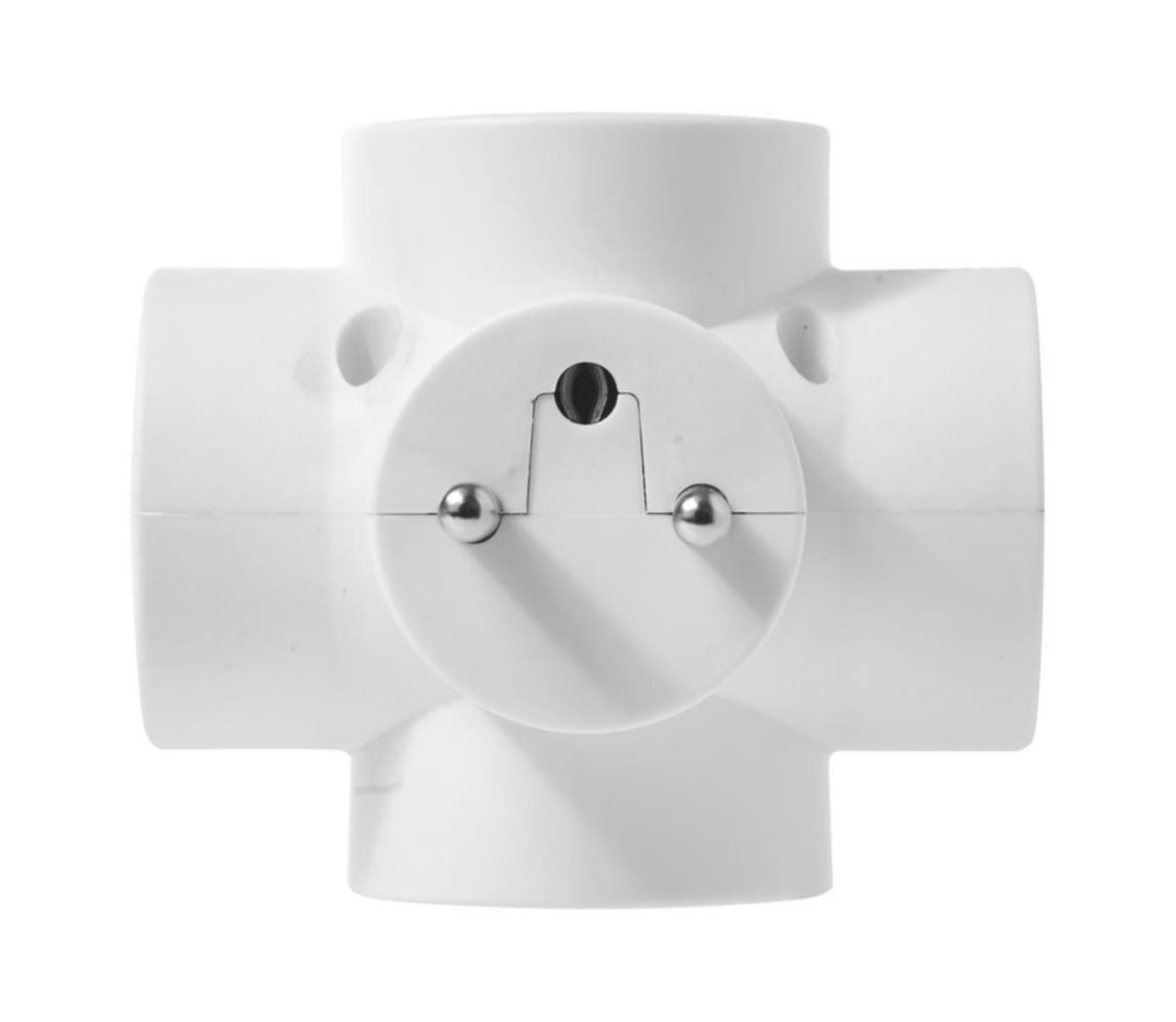 Rozbočovací zásuvka 4x10A/250V kulatá