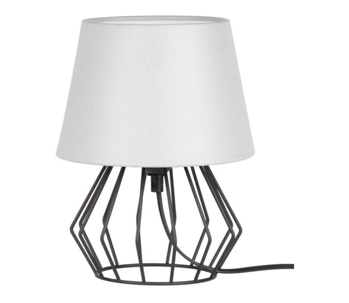 7668104 - Stolní lampa MANGOO 1xE27/40W/230V šedá/černá