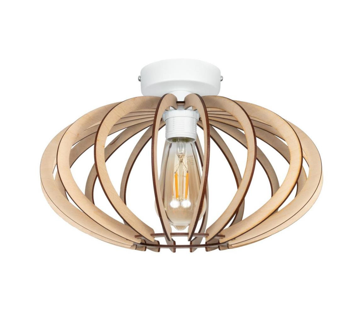 Přisazený lustr EARTH 1xE27/60W/230V bílá/béžová