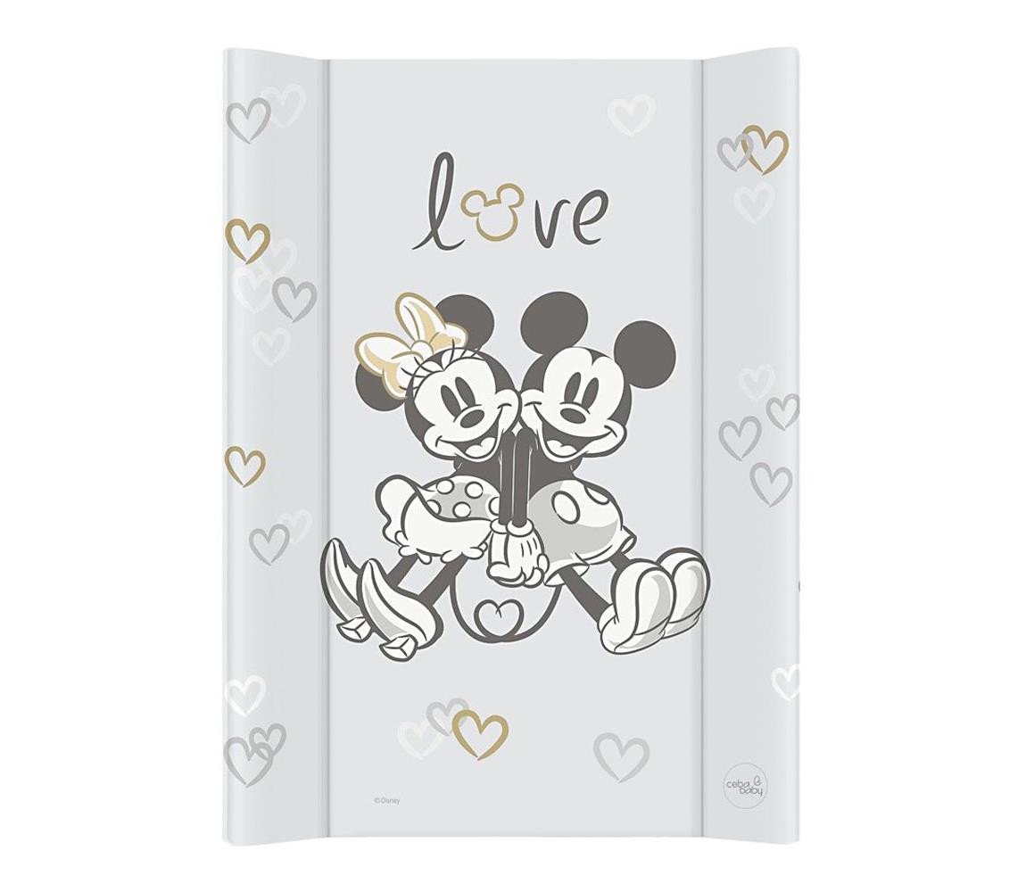 CebaBaby CebaBaby - Přebalovací podložka s pevnou deskou dvouhranná DISNEY 50x70 cm šedá