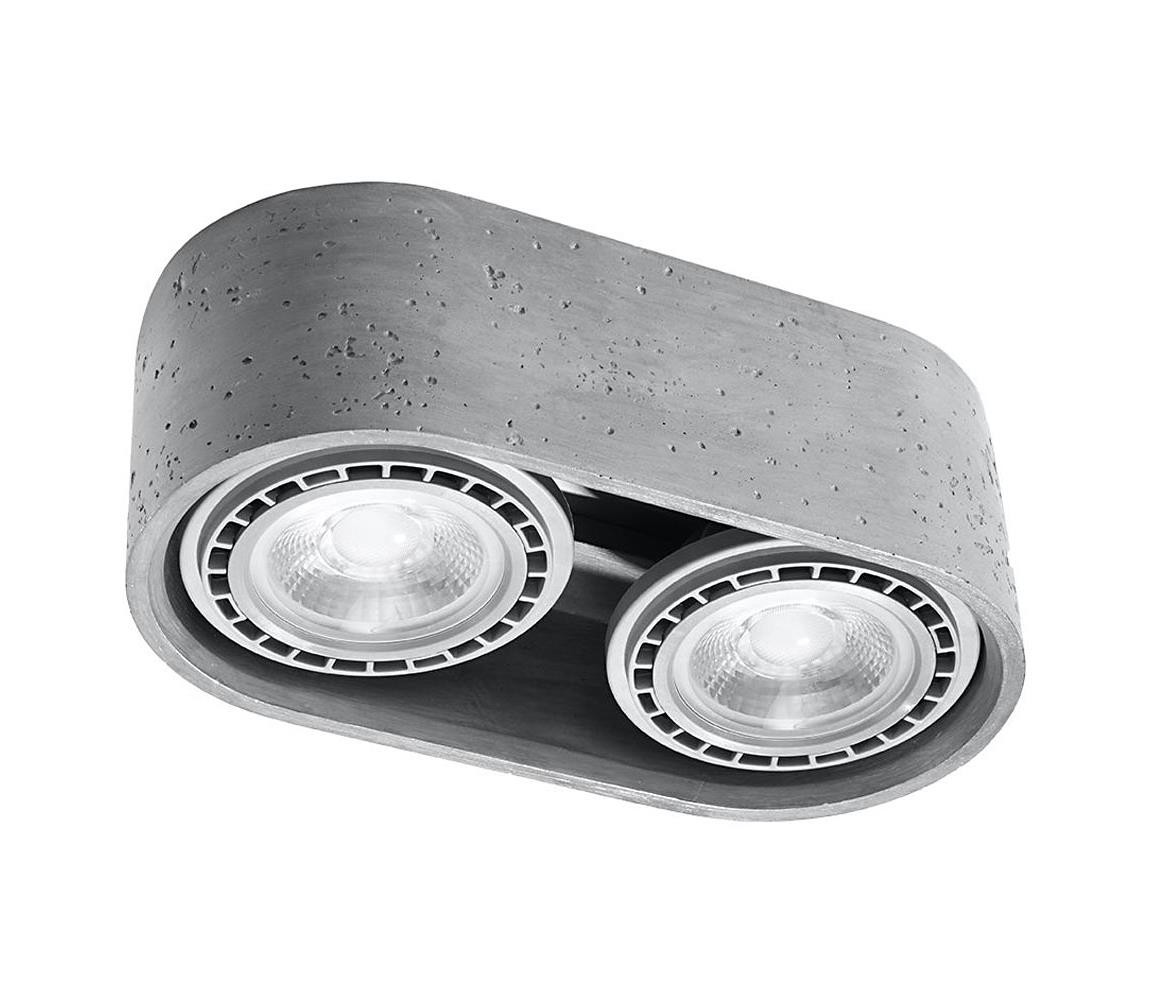 SL.0882 - Stropní svítidlo BASIC AR111 2xGU10/40W/230V beton