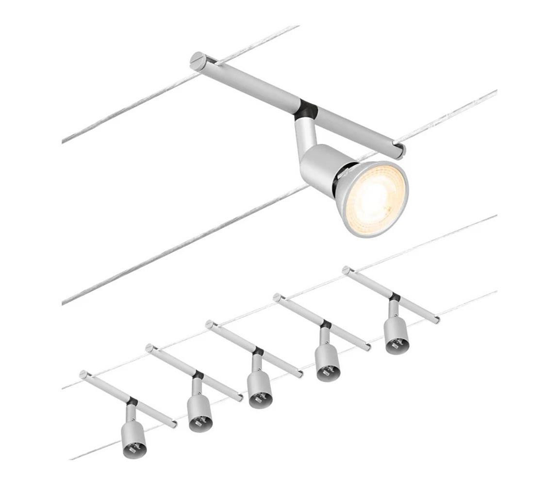 Paulmann Paulmann 94442 - SADA 5xGU5,3/10W Bodové svítidlo SALT 230V matný chrom
