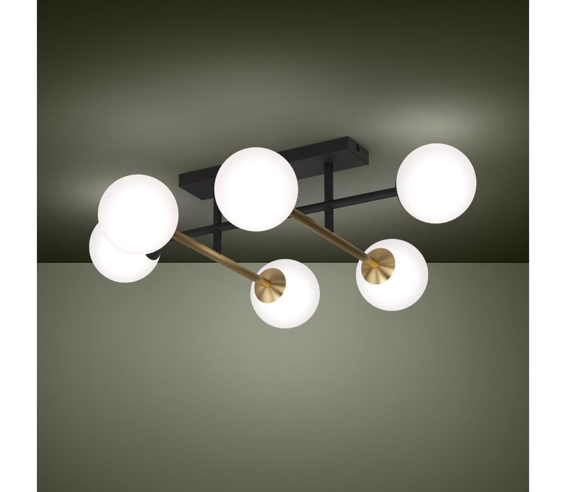 Eglo Eglo 390176 - Přisazený lustr PAZ 6xE14/40W/230V zlatá/černá