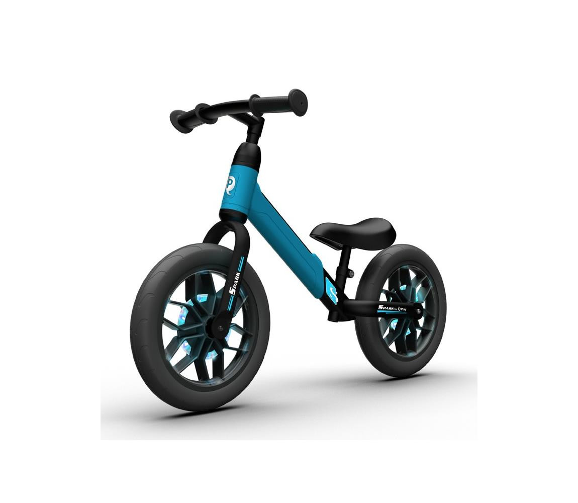 QPlay QPlay - Odrážedlo s LED světly na kolech SPARK modrá