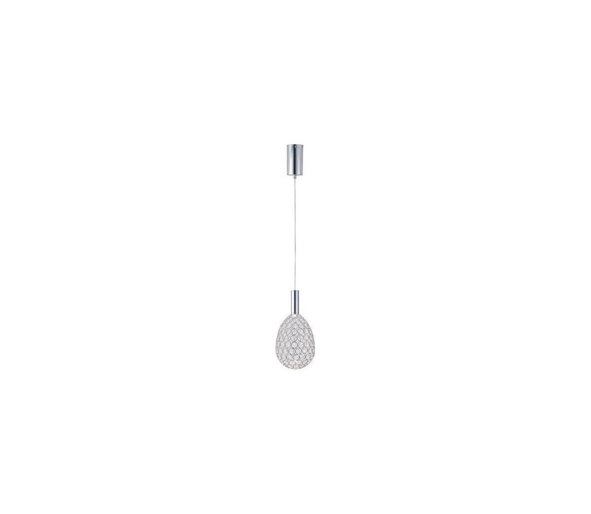 Eurolamp LED Lustr na lanku LED/6,3W/230V 3000K lesklý chrom pr. 14 cm