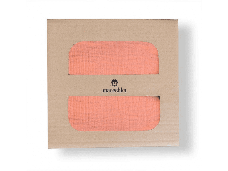 Maceshka Mušelínové povlečení Nature, marsala