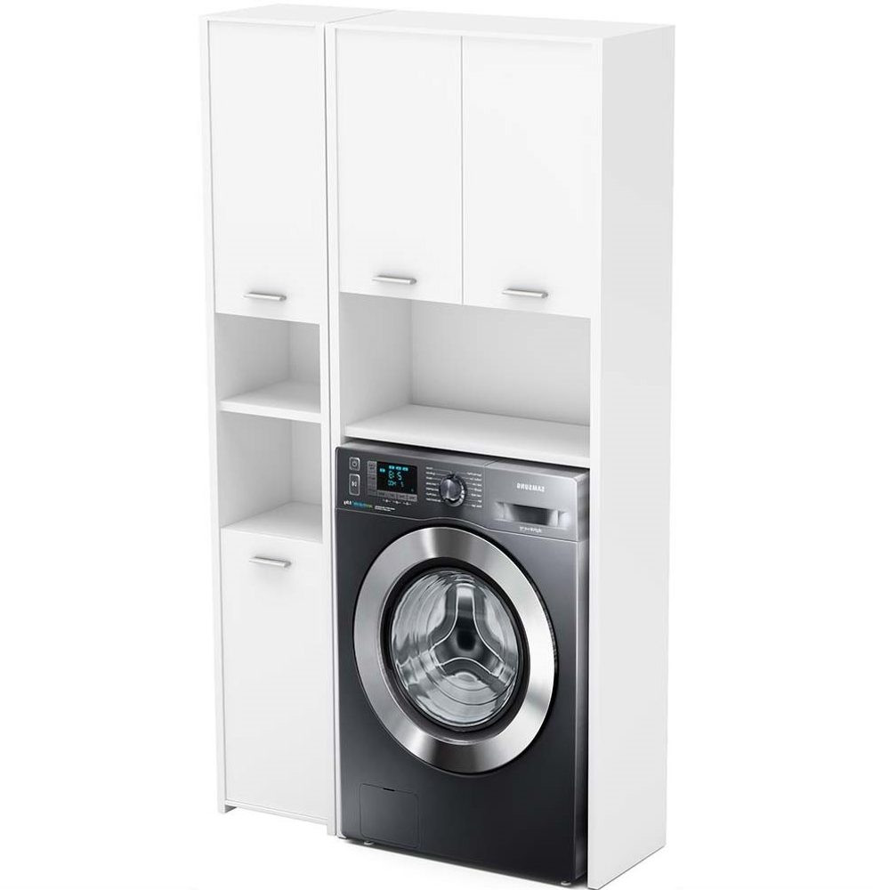 Stiv-Meble Malá koupelnová sestava s regálem na pračku Stivo 2