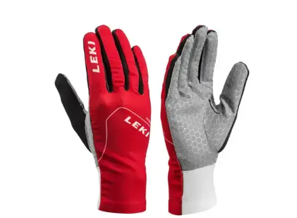 Leki Nordic Slope Junior dětské běžecké rukavice Red/White/Graphite vel. 6