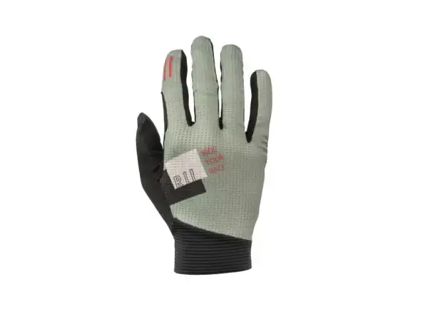 R2 Vallnord cyklistické rukavice khaki vel. S