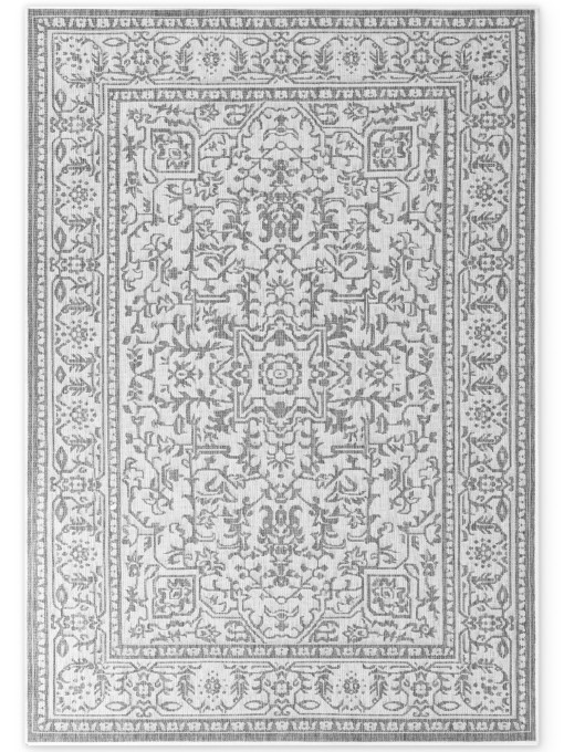 Oboustranný koberec Duet Kona bílý / šedý