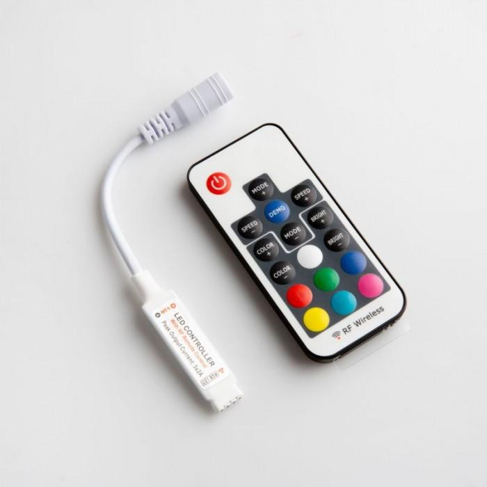 Eco Light RGB LED ovladač 17 RF tlačítek 72W